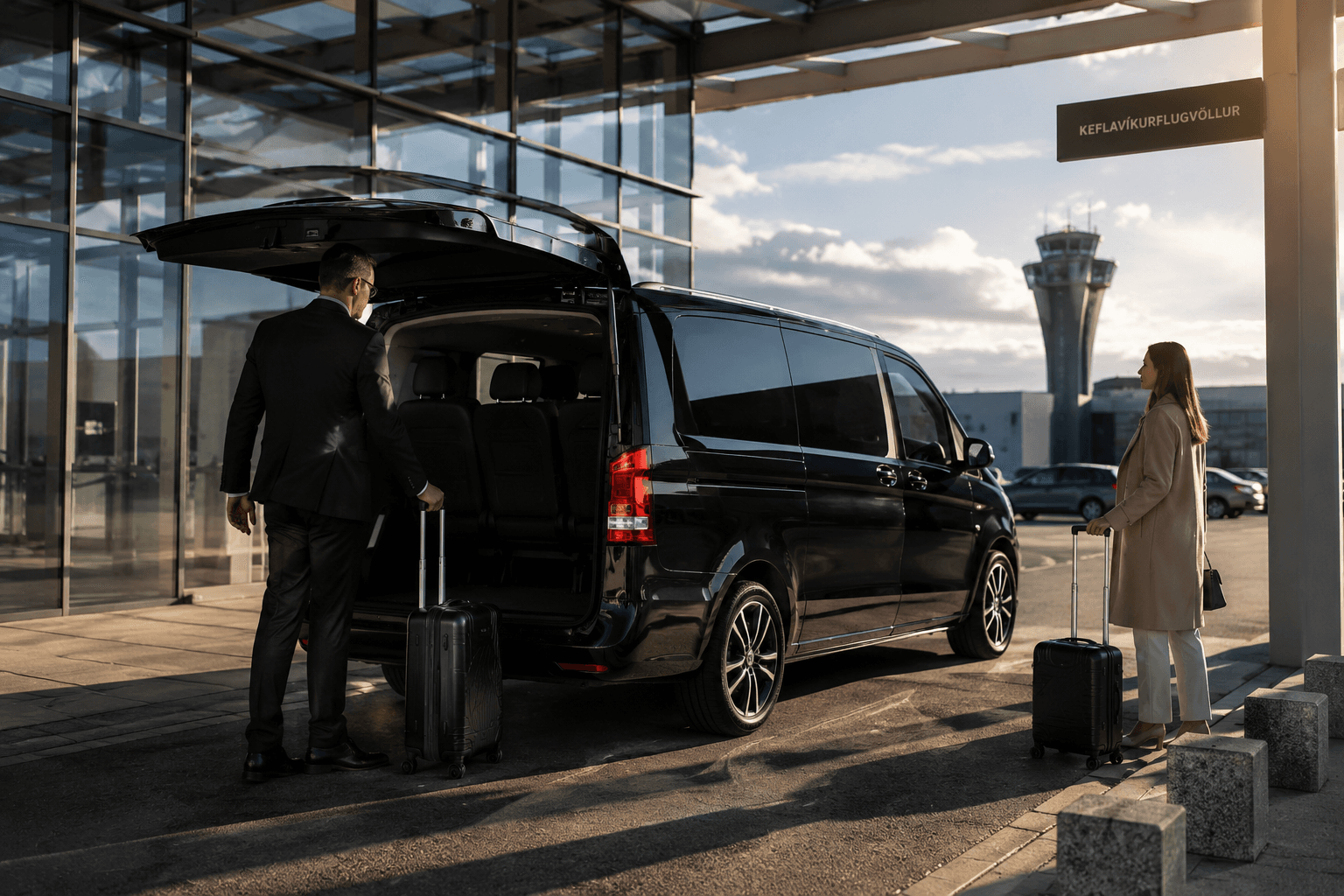 private transfer from Reykjavík - or any location selected by the customer to Keflavík International Airport