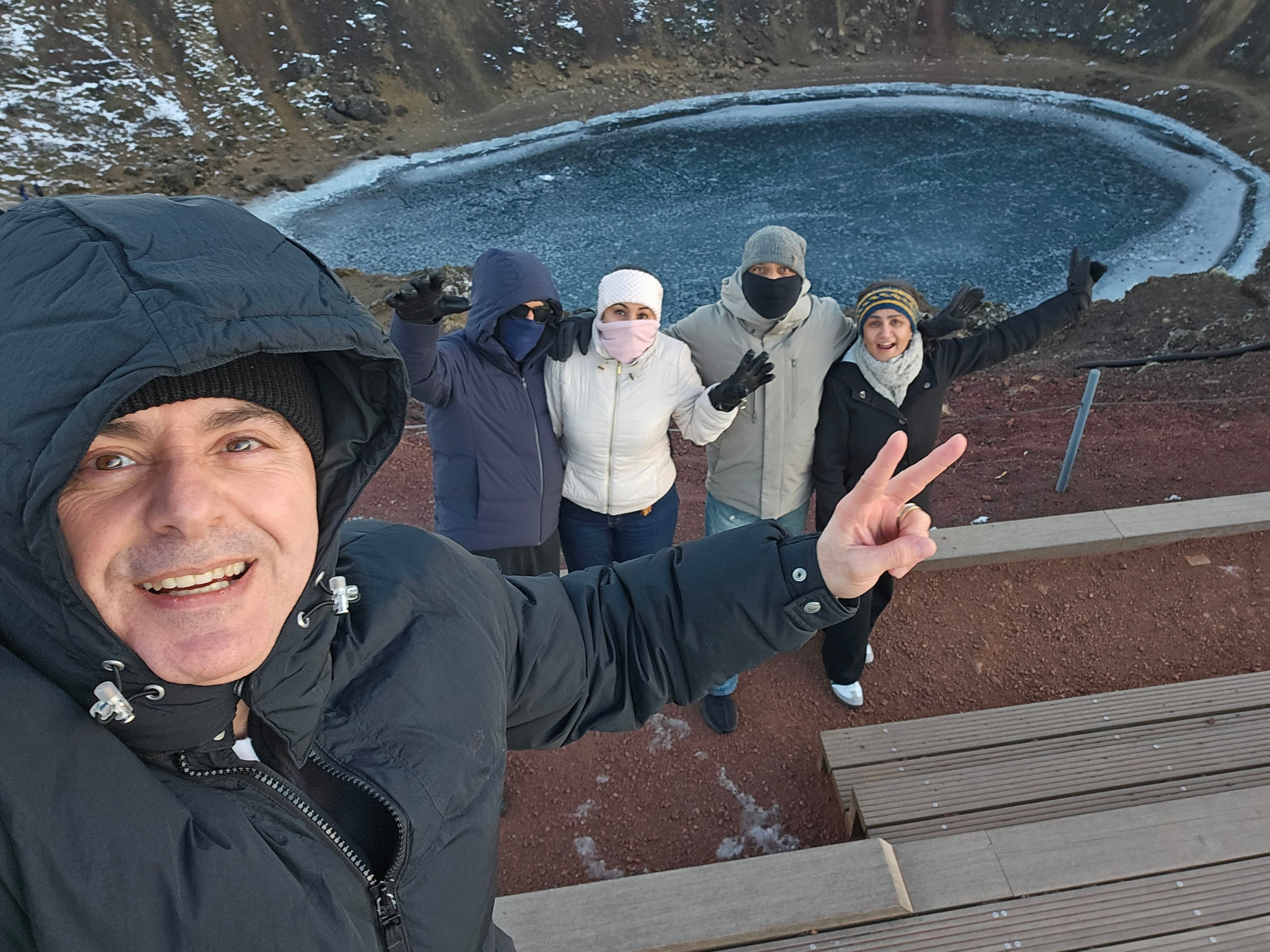 Private Golden Circle with Snowmobile Ride from Reykjavik