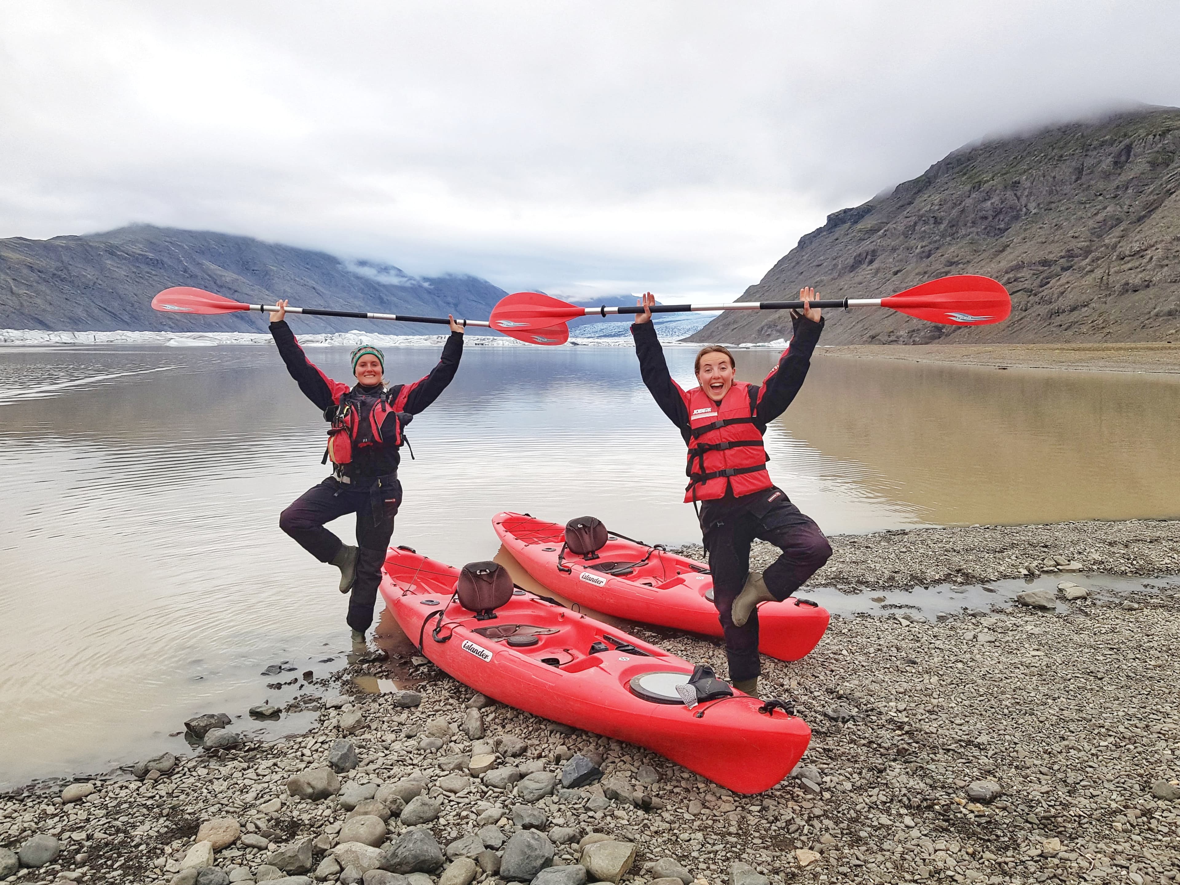 Glacier Kayak Adventure at Heinabergslón