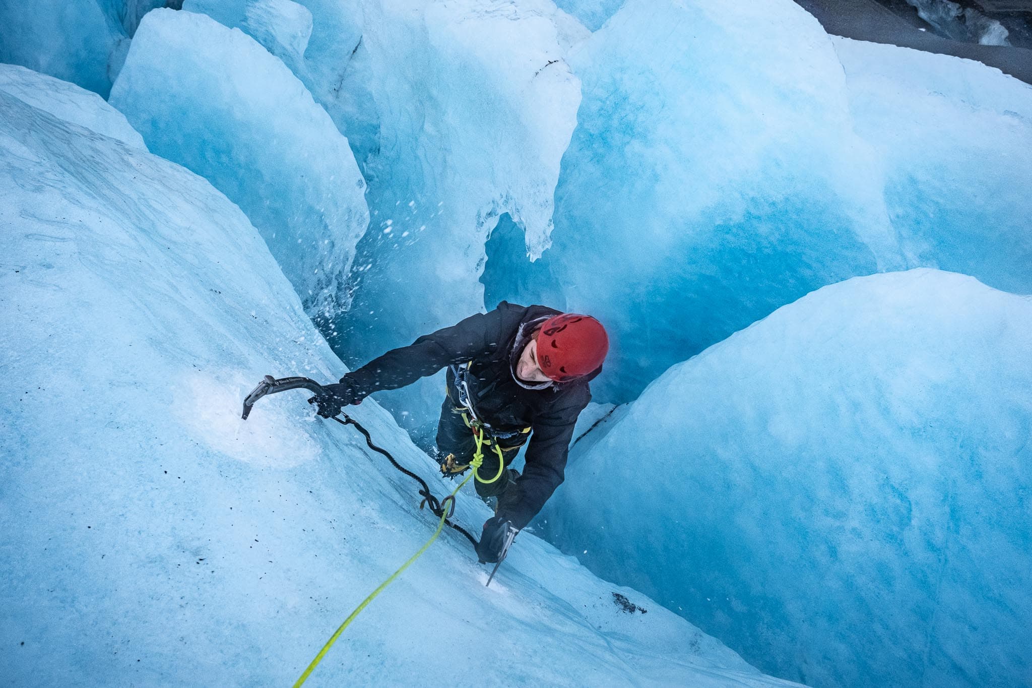 Kayak, Glacier Hike and Ice Climbing Private Tour
