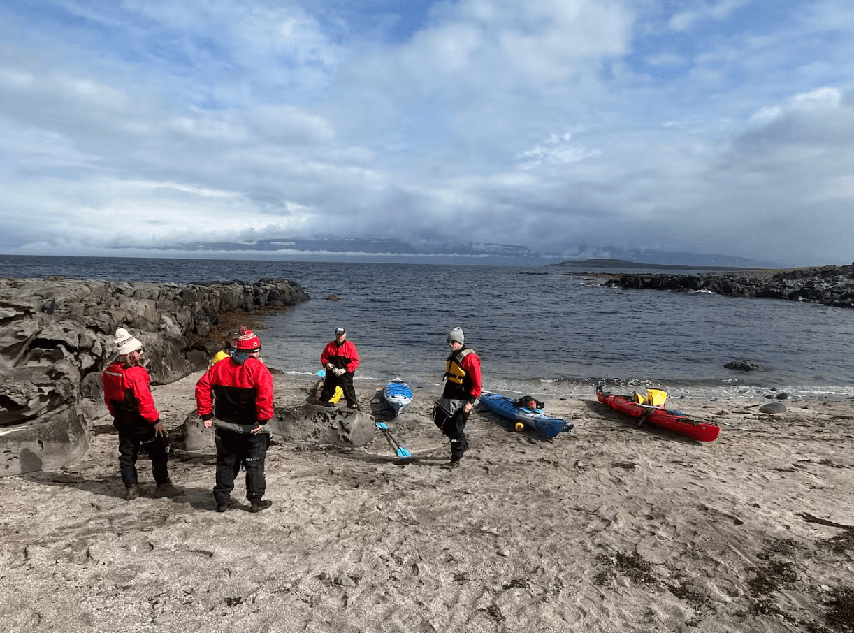 Kayaking in Midnight Sun