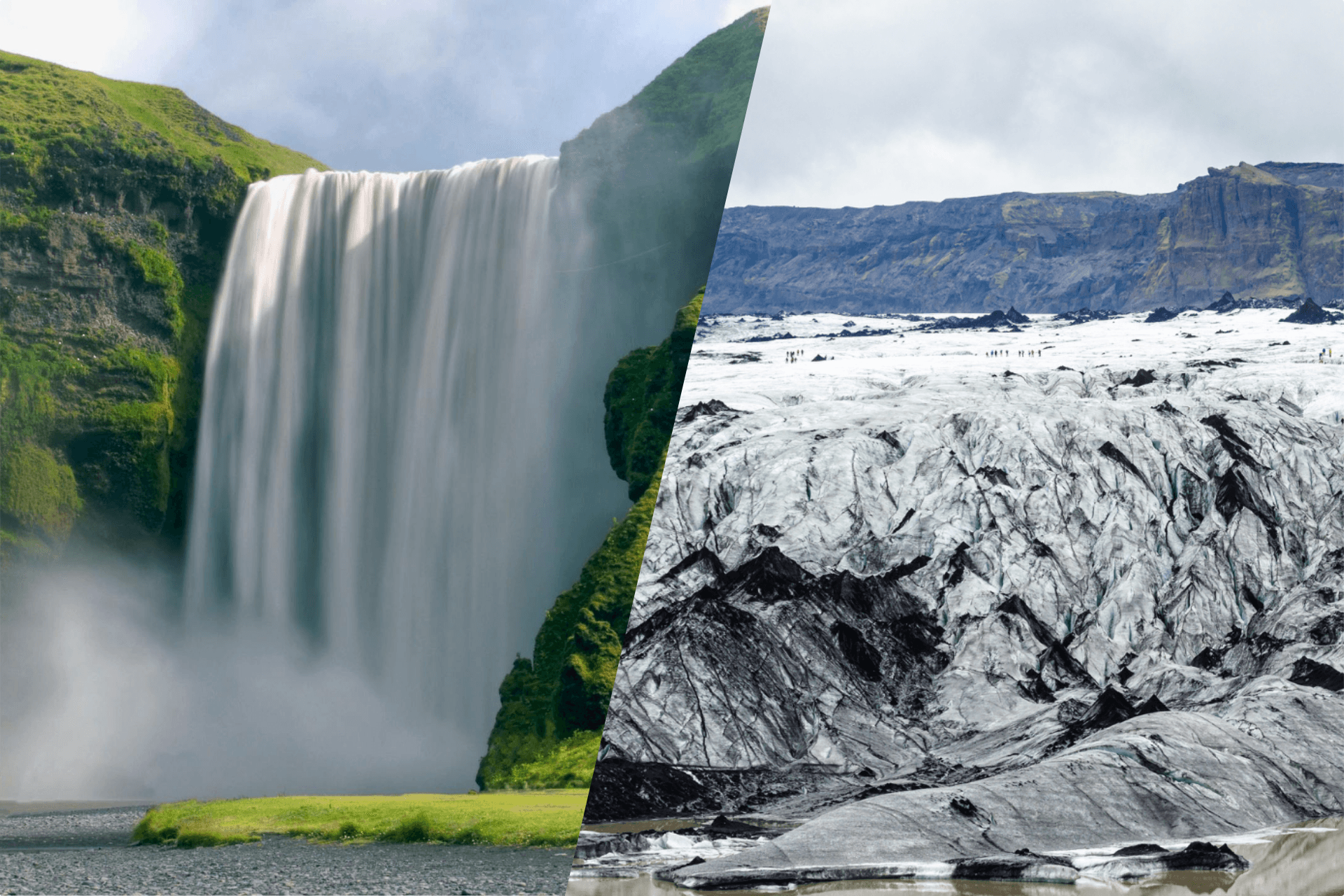 Private South Coast Adventure with Black Pizza and Glacier Hike