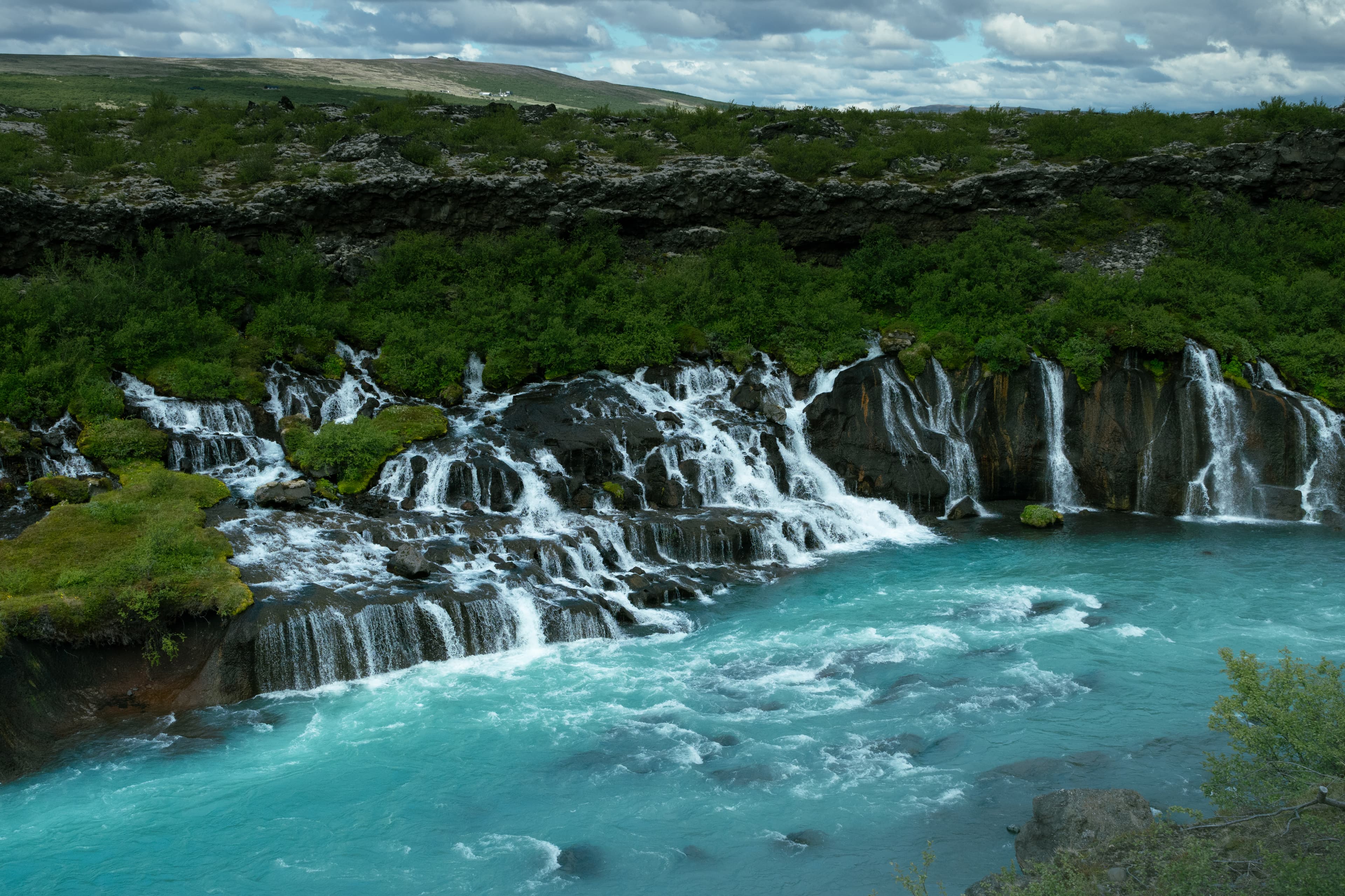 Borgarfjörður, Silver circle in SuperJeep: lava tunnel and hot spring